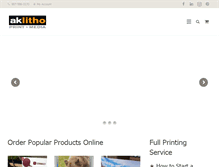 Tablet Screenshot of aklitho.com